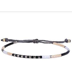 KELITCH Boho-color Crystal Shell Beaded Friendship Bracelets Handmade Strand Bracelet Bangles Jewelry For Summer