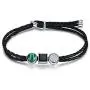 E Bracelet for Women Girls Love Friendship Gift 23cm Adjustable Handmade Rope Bracelet BlackBrownBlue8K Gold Plated