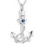 weikui Cremation Urn Jewelry 12 Colors Birthstone Anchor Necklace Ashes Keepsake Memorial Stainless Steel Pendant weikui Cremation Urn Jewelry 12 Colors Birthstone Anchor Necklace Ashes Keepsake Memorial Stainless Steel Pendant