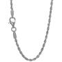 JewelStop 10k Solid Gold Yellow Or White 1.5 mm Diamond-Cut Rope Chain Necklace 16'' 18'' 20'' 24'' 30''