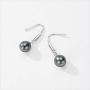 Freshwater Pearl Earrings Dangle Drop Sterling Silver Earrings Diamond Accented Fine Jewelry for Women