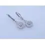 0.15 Carat (ctw) Round White Diamond Ladies Cluster Style Drop Earrings, Sterling Silver 0.15 Carat (ctw) Round White Diamond Ladies Cluster Style Drop Earrings, Sterling Silver