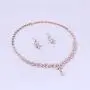 WeimanJewelry Silver/Gold/Rose Gold Plated Women Cubic Zirconia Round CZ Marquise Teardrop Bridal Necklace and Drop Earring Set for Bride Wedding WeimanJewelry Silver/Gold/Rose Gold Plated Women Cubic Zirconia Round CZ Marquise Teardrop Bridal Necklace and Drop Earring Set for Bride Wedding