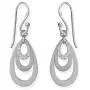 Boma Jewelry Triple Teardrop Multi-Finish Dangle Earrings