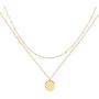 Mevecco Layered Heart Necklace Pendant Handmade 18k Gold Plated Dainty Gold Choker Arrow Bar Layering Long Necklace for Women…