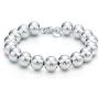 925 Sterling Silver 4MM-10M Italian Bead Ball Chain Bracelet- Handmade Bead Italian Bracelet, Silver Bead Bracelet for Women, 6.5, 7, 7.5, 8 Inch Bracelets