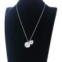 Eigso Memorial Jewelry A Piece of My Heart is in Heaven Necklace Sympathy Gift Memorial Keepsake for Loss of Mom Bereavement Gift Remembrance Necklace (Piece of My Heart NL)