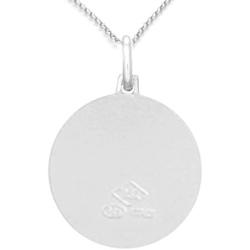 Ritastephens Italian Sterling Silver or Gold Tone Round Saint St Christopher Medal Charm Pendant Necklace (Varying Sizes)