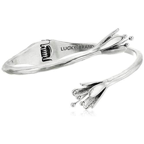 Lucky Brand Womens Tulip Cuff Bracelet, Silver, One Size