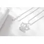 UUONLY Hello Kitty Necklace, Pink Kitty Cat Necklace-Silver Plated Pink Cat Pendant Necklace, Birthday Gift for Hello Kitty Fans, Hello Kitty Gifts for Women etc, 17.71'' , Pink