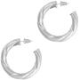 Urboon Chunky Hoop Earrings for Women, Hypoallergenic Lightweight Open Hoops for Girls, 14k Gold Plated 5mm Thick Loop Earrings.