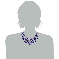 Jane Stone Fashion Statement Collar Necklace Vintage Openwork Bib Costume Jewelry