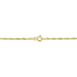 Kooljewelry Yellow Gold Over Sterling Silver Singapore Bead Station Bracelet (7.5 inch)