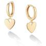 VACRONA Evil Eye Huggie Hoop Earrings for Women 18k Gold Plated Heart Pendant Huggie Earrings Tiny Huggy Hoop Earrings Cute Hoop Sleeper Earrings Gifts for Her