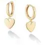 VACRONA Evil Eye Huggie Hoop Earrings for Women 18k Gold Plated Heart Pendant Huggie Earrings Tiny Huggy Hoop Earrings Cute Hoop Sleeper Earrings Gifts for Her