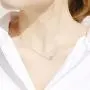 Hidepoo Sideways Initial Necklace for Women, 14k Gold Plated Dainty Cubic Zirconia Sideways Alphabet 26 A-Z Letter Necklace, Personalized Tiny Monogram Initial Necklace Gifts for Women Girls