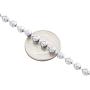 Real 10K White Gold Bead Moon Cut Link Solid Chain Necklace 5mm | 24-30 inches