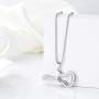 zeqingjw Glass Guitar Cremation Jewelry Urn Necklace Memorial Lockets for Ashes Stainless Steel Ashes Pendants Keepsake Jewelry