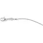 Tennis Racket (Racquet) with Yellow Tennis Ball Charm Snake Chain Necklace