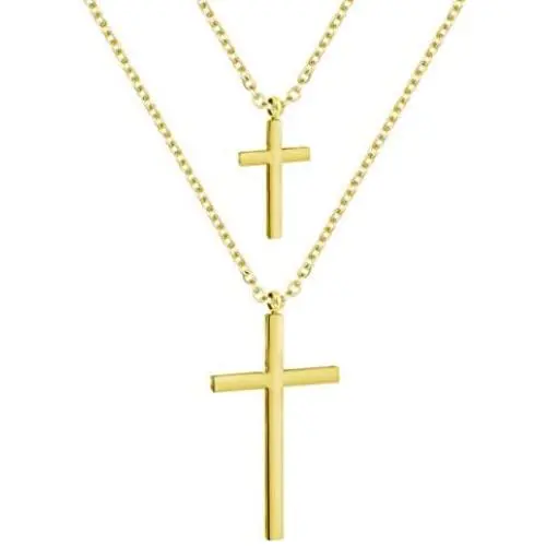 Jertom 14K Gold Plated Necklace, Double Layered Pendants, Fashion Jewelry for Women Girls Jertom 14K Gold Plated Necklace, Double Layered Pendants, Fashion Jewelry for Women Girls