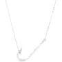 Unique Royal Jewelry 925 Sterling Silver High Polish Nautical Ocean Sea Fishing Hook Pendant and Necklace with Continuous Adjustable Length 16'' to 20''.