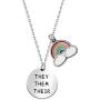 CYTING They Them Their Pronoun Gender Identity Transgender Necklace LGBTQ LGBT Jewelry Gay Lesbian Gift For Transitioning Friends