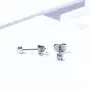 TGNEL Titanium 2mm Square Cubic Zirconia CZ Tiny Stud Earrings for Girl TGNEL Titanium 2mm Square Cubic Zirconia CZ Tiny Stud Earrings for Girl