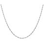Bling Jewelry Thin 1.5MM Singapore Twist Rope Chain Necklace for Women Rose Gold Plated 925 Sterling Silver Made Italy 14 16 18 20 24 Inch