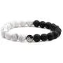 Tattooshe Handmade Bracelet Classic Natural Stone White and Black Yin Yang Taichi Taiji Bagua Beaded Bracelets for Men Women Jewelry Gift Tattooshe Handmade Bracelet Classic Natural Stone White and Black Yin Yang Taichi Taiji Bagua Beaded Bracelets for Men Women Jewelry Gift