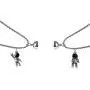 Stainless Steel Magnetic Couple Pendant Necklaces | 2PCS Astronauts Spaceman Star | Lover Gifts Anniversary Jewelry for Men Women Boys Girls