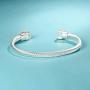 UNY Bracelet Designer Brand Inspired Antique Women Jewelry Cable Wire Bangle Gem Stone Christmas Day Gift