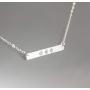 EFYTAL 30th Birthday Gifts for Women, 925 Sterling Silver Three CZ Bar Necklace For Her, 3 Decade Jewelry 30 Years Old