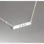 EFYTAL 30th Birthday Gifts for Women, 925 Sterling Silver Three CZ Bar Necklace For Her, 3 Decade Jewelry 30 Years Old