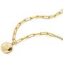 ACC PLANET Gold Coin Necklace 14K Gold Plated Medallion Coin Pendant Round Disc Charm Mothers Day Chunky Gold Pendant Necklaces for Women Gifts