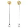 POPKIMI Pearl Earrings for Women 925 Sterling Silver Dangle Drop Earrings