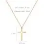 Ovian Cross Pendant Necklace for Men 18K Gold Plated Stainless Steel Cross Necklace Simple Solid Cross Necklace Christians Jewelry for Boy Ovian Cross Pendant Necklace for Men 18K Gold Plated Stainless Steel Cross Necklace Simple Solid Cross Necklace Christians Jewelry for Boy