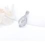 LGSY Sterling Silver Waterdrop Cage Pendants for Women, Design Pearl Cage Pendants for Pearl Jewelry Making, Essential Oil Diffuser Lockets for Pearl Jewelry