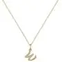 Hidepoo Initial Necklace for Women – 14k Gold Filled Dainty Cubic Zirconia Monogram Letter Pendant Necklace Tiny Cursive Uppercase 26 Alphabet Initial Necklace Charm Jewelry Gifts for Girls Bridesmaid