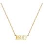 Sewyer Birthday Year Number Necklace 18K Gold Plated Stainless Steel Old English Birth Year Number Pendant Necklace for Women Daughter Teen Girl Sister Personalized Birthday Anniversary Jewelry