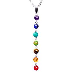 Jewelry Yoga 7 Chakra Necklace with Stones – Mala Y-Shaped Chain Necklaces - Reiki Chakra Healing Energy Beads - Protection, Energy, Healing …
