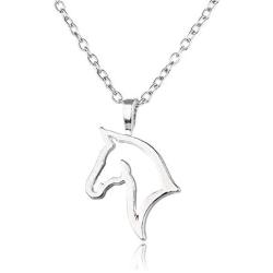 Luvalti Horse Pendant Necklace - Animal Lovers Gift - Family and Friends Jewelry