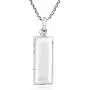 AeraVida Plain Rectangle Locket .925 Sterling Silver Pendant Necklace AeraVida Plain Rectangle Locket .925 Sterling Silver Pendant Necklace