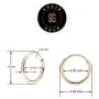 SOLIDGOLD - 14K Endless Gold 10mm Infinity Hoop Sleeper Earrings 2-3 Pair Set | Yellow, Rose & White Gold