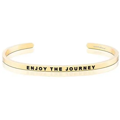 MantraBand Bracelet - Enjoy The Journey - Inspirational Engraved Adjustable Mantra Band Cuff Bracelet - Silver, Gold, Rose Gold - Gifts for Women MantraBand Bracelet - Enjoy The Journey - Inspirational Engraved Adjustable Mantra Band Cuff Bracelet - Silver, Gold, Rose Gold - Gifts for Women