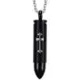 Dreamstone Stainless Steel Cross Bullet Pendant Necklace,Urn Necklaces for Cremation Ashes,Free Chain 20'' Dreamstone Stainless Steel Cross Bullet Pendant Necklace,Urn Necklaces for Cremation Ashes,Free Chain 20''