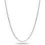 LeCalla Links Sterling Silver Italian Jewelry 1.5 MM, 2 MM, 3 MM Rolo Link Chain Necklace for Teen Women and Men (16, 18, 20, 24 Inches)