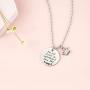 Melix Home Gift for Daughter Necklace from Mom Dad, Youll Always Be My Little Girl Necklace