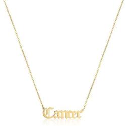 GIOLOYS 12 Constellations Zodiac Alphabet Pendant for Women Girls Personalized Birthday Gifts Stainless Steel Astrology Horoscope Zodiac Necklace