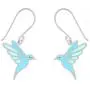 Boma Jewelry Sterling Silver Blue Resin Bird Dangle Earrings Boma Jewelry Sterling Silver Blue Resin Bird Dangle Earrings