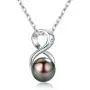 CHAULRI Infinity Tahitian Black Pearl Pendant Necklace 18K Gold Plated 925 Sterling Silver- Birthday Anniversary Jewelry Gifts for Women Wife Mom Daughter CHAULRI Infinity Tahitian Black Pearl Pendant Necklace 18K Gold Plated 925 Sterling Silver- Birthday Anniversary Jewelry Gifts for Women Wife Mom Daughter